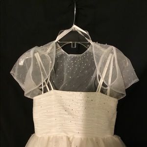 Beaded Full Length Flower Girl Dress